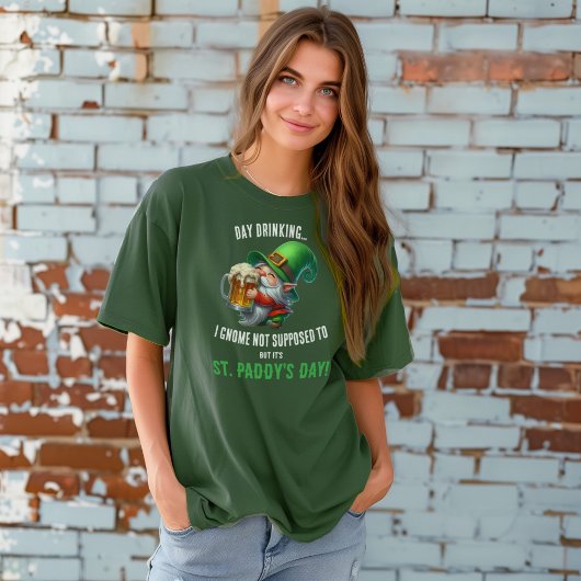 Grappige Gnome St. Patrick's Day Shirt voor mannen