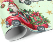 Grappige Gnomen, Trucks en Gold Foil Stars Cadeaupapier (Rol Hoek)