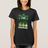Grappige Gnomes Verpleegster St Patricks Dag Verpl T-shirt (Voorkant)