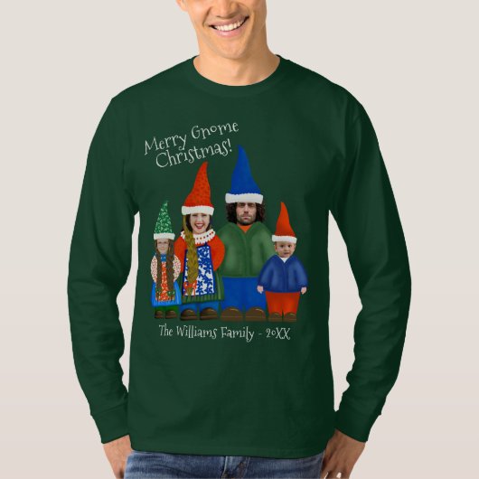 Grappige gnoom je familie kerst lelijke trui t-shirt (Voorkant)