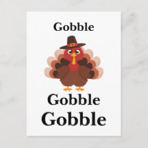 Grappige Gobble Thanksgiving Schattige Minimalisti