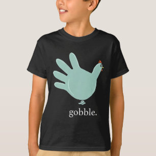 Grappige Gobble Turkey Handschoen Medische Verplee T-shirt
