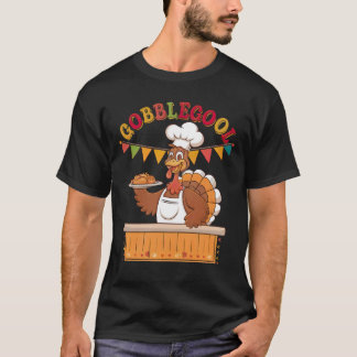 Grappige Gobblegool Turkije Chef Thanksgiving Fees T-shirt