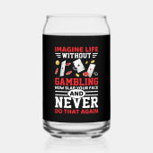 Grappige gokken woord kunst blikvorm glas (Voorkant)