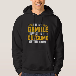 Grappige gokkunst voor mannen vrouwen gokker poker hoodie