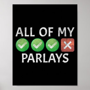 Grappige goksport weddenschap Parlay kan geen grap Poster