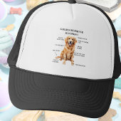 Grappige Golden Retriever blauwdruk Trucker Pet
