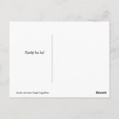 Grappige Golden Retriever Hawaii Joke Meme Briefkaart (Achterkant)