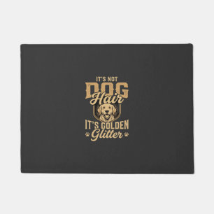 Grappige Golden Retriever Hond Haar Glitter Deurmat