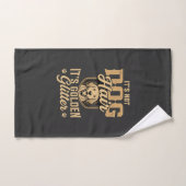 Grappige Golden Retriever Hond Haar Glitter Handdoek (Handdoek)