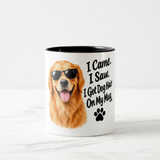 Grappige Golden Retriever Hond Liefhebber Citaat Tweekleurige Koffiemok