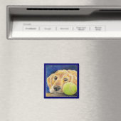 Grappige Golden Retriever hond met tennisbal Magneet (Insitu (Vaatwasser))