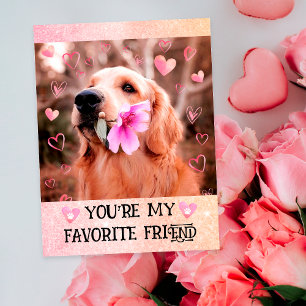 Grappige Golden Retriever Ik blaf naar jou Valenti Feestdagenkaart