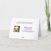 Grappige Golden Retriever in Cone Get Well Kaart (Achterkant)