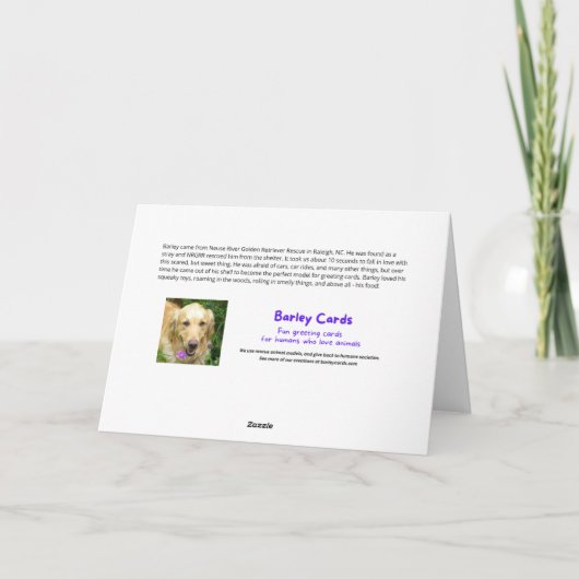 Grappige Golden Retriever met Treats Advent Kalend Kaart (Achterkant)