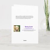 Grappige Golden Retriever regeert het huis Vaders  Kaart (Achterkant)