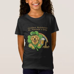 Grappige Golden Retriever St. Patrick's Day Leprec T-shirt