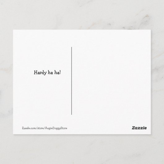 Grappige Golden Retriever Weasel Bartender Joke Me Briefkaart (Achterkant)