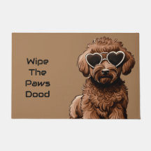 Grappige Goldendoodle Deurmat