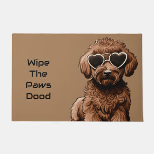 Grappige Goldendoodle Deurmat