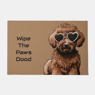 Grappige Goldendoodle Deurmat