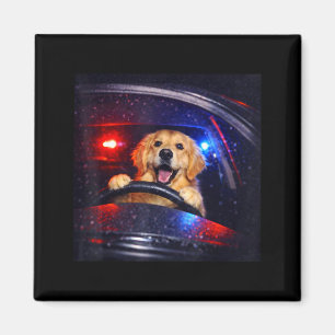 Grappige Goldendoodle Drinkt IJskoude Koffie Dier Magneet
