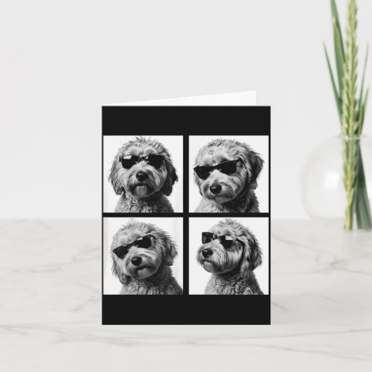 Grappige Goldendoodle Meme Schattige Doodle Fotoho Kaart (Voorkant)