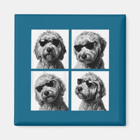 Grappige Goldendoodle Meme Schattige Doodle Fotoho Magneet (Voorkant)