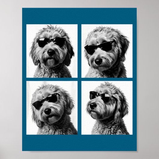 Grappige Goldendoodle Meme Schattige Doodle Fotoho Poster (Voorkant)