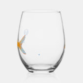 Grappige Goldfish Gifts Custom Novelty Wijnglas Zonder Voet (Links)