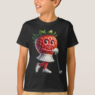 Grappige Golf Aardbei Humor Voor Sportliefhebbers T-shirt
