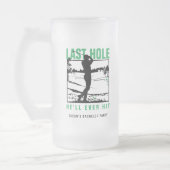 Grappige golf afscheidscadeau voor vrijgezellenfee matglas bierpul (Links)