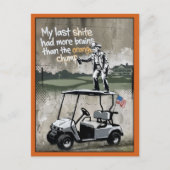Grappige golf anti-Trump Briefkaart (Voorkant)