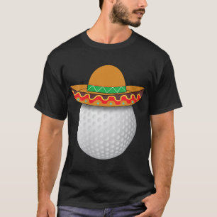Grappige Golf Bal Mexicaanse Sport Cinco De Mayo M T-shirt