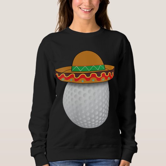 Grappige Golf Bal Mexicaanse Sport Cinco De Mayo M Trui (Voorkant)