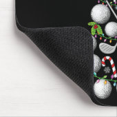 Grappige Golf Ball Kerstboom Kerst Golf Liefde Muismat (Hoek)