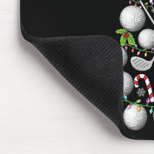 Grappige Golf Ball Kerstboom Kerst Golf Liefde Muismat (Hoek)