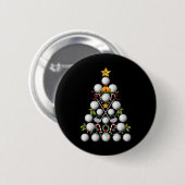 Grappige Golf Ball Kerstboom Kerst Golf Liefde Ronde Button 5,7 Cm (Voorkant /achterkant)