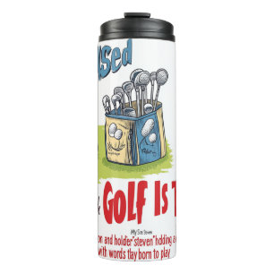 Grappige Golf Bekercan Thermosbeker