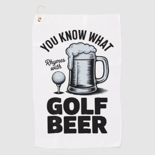 Grappige Golf Bier Golfer Cadeau Bier Humor Golfen Golfhanddoek