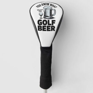 Grappige Golf Bier Golfer Cadeau Bier Humor Golfen Golfheadcover