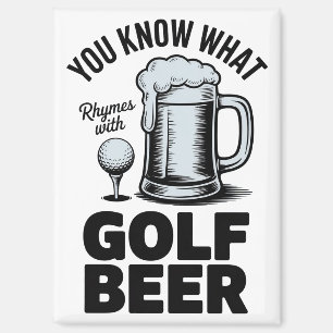 Grappige Golf Bier Golfer Cadeau Bier Humor Golfen Magneet