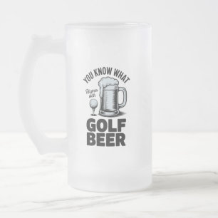 Grappige Golf Bier Golfer Cadeau Bier Humor Golfen Matglas Bierpul