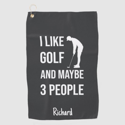 Grappige Golf Cadeaus Grappige Golfer Humor Grap Golfhanddoek (Voorkant)