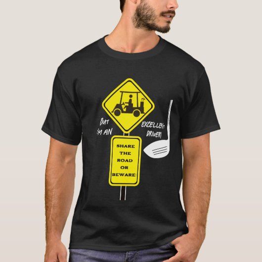 Grappige Golf Cart Driver T-shirt (Voorkant)