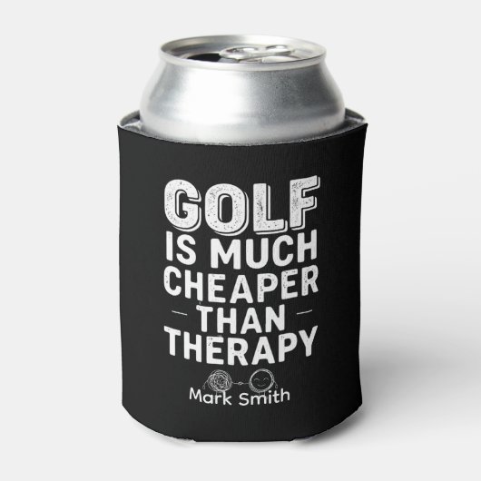 Grappige Golf Citaten Can Koeler op Golfbaan Green (Blikje Voorkant)