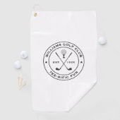 Grappige Golf Club Golfer Pun Aangepaste tekst Zwa Golfhanddoek (Insitu)