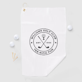 Grappige Golf Club Golfer Pun Aangepaste tekst Zwa Golfhanddoek