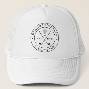 Grappige Golf Club Golfer Pun Aangepaste tekst Zwa Trucker Pet