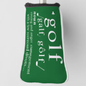 Grappige Golf Definitie Boosheid Beheer Humor Pun  Golfheadcover (Draai 90)